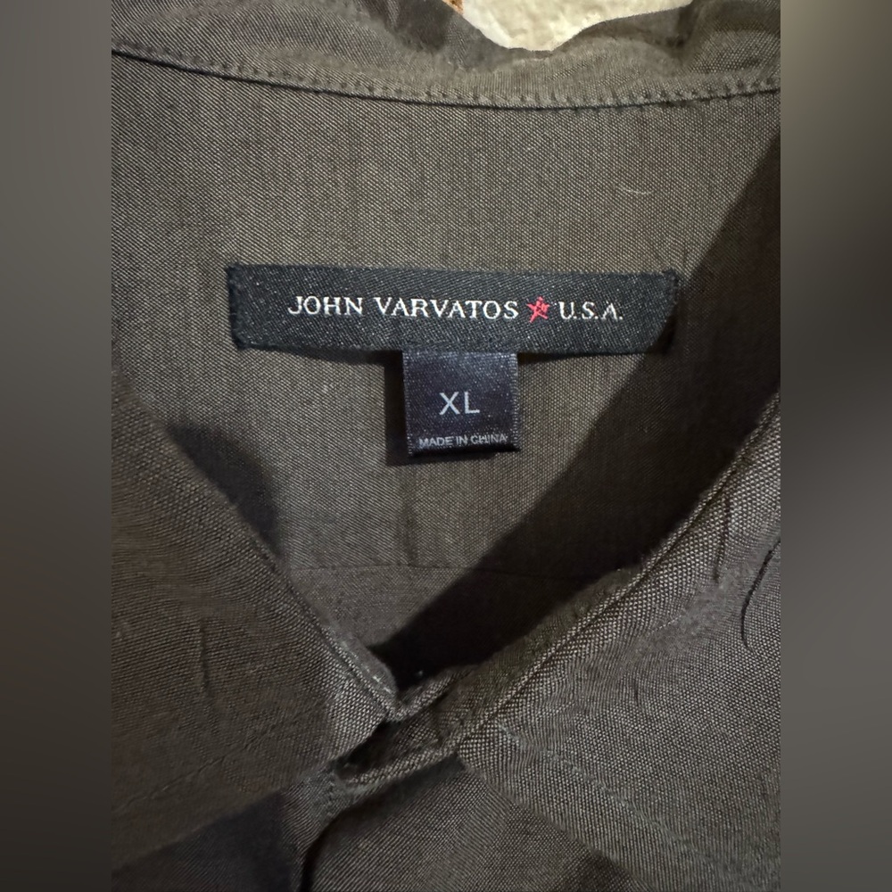 John Varvatos USA Button-Up Shirt Men’s XL  Long Sleeve 100% Cotton Casual - Picture 2 of 7